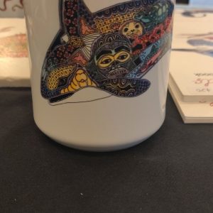 Langley Whale Center Mugs in Various Designs by Sue Coccia